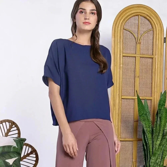 Vintage 80's Christian Dior Silk Top - 8 - Picture 1 of 5